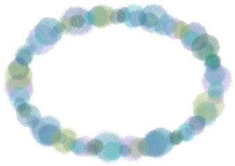  This circle decorates the text beautifully with a beautiful pastel border.