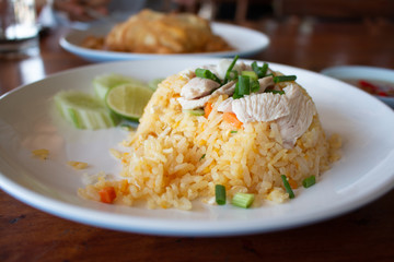 Healthy Homemade Fried Rice with prawns