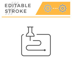 Fototapeta premium Navigation editable stroke line icon