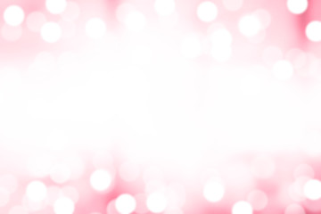Pink bokeh blurred abstract for background