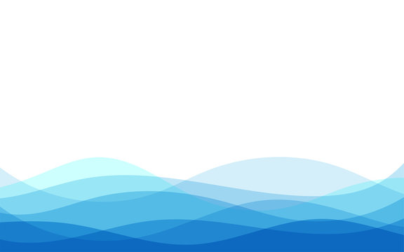 Abstract blue water wave concept abstract vector banner design