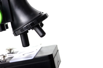 microscope lens isolated on white background