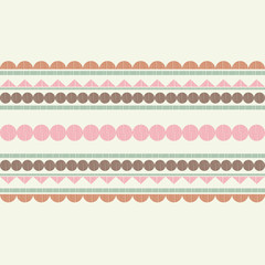 Ethnic boho seamless pattern. Lace. Embroidery on fabric. Patchwork texture. Weaving. Traditional ornament. Tribal pattern. Folk motif. Can be used for wallpaper, textile, wrapping, web. 