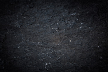 Dark grey and black slate background or texture