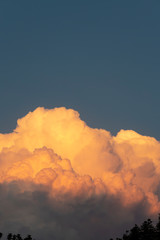 beautiful cloudy bright summer sky