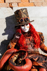 Fototapeta na wymiar Maske, Carneval, Carnevale, Karneval in Venedig, Venetien, Italien, Europa