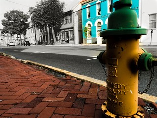 street in city of frederick daytime