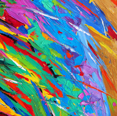 Hand draw colorful painting abstract background with texture