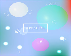 Soft color gradient background.