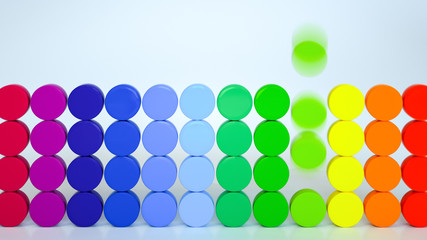 abstract colorful round elements for background