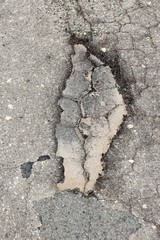 Road surface pothole