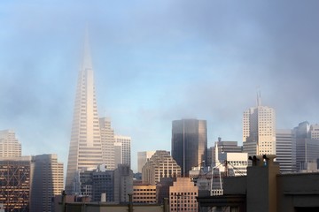 Fototapeta na wymiar San Francisco cloudy