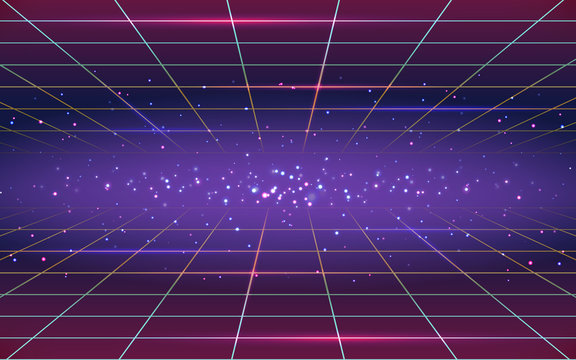Abstract background in 80s style