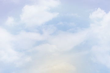 Cloud background with a pastel colour
