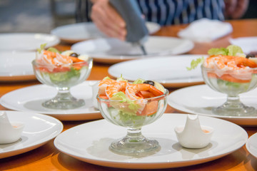  delicious shrimp cocktail salad in glass