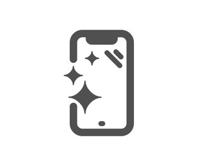 Phone sign. Smartphone clean screen icon. Mobile device symbol. Classic flat style. Simple smartphone clean icon. Vector