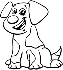 puppy or dog animal character color book