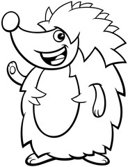 cartoon hedgehog character coloring page