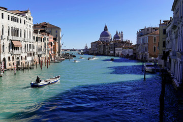 Obraz na płótnie Canvas Boote, Canale Grande, Venedig, Venetien, Italien, Europa