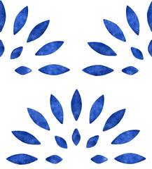 Blue watercolor seamless pattern - 286138930