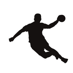Man Handball Player Silhouette