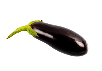 eggplant fruit on a white background