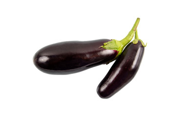 eggplant fruit on a white background