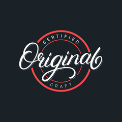 Original hand written lettering logo