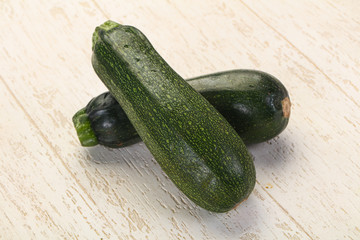 Raw ripe zucchini