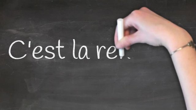 c'est la rentr&eacute;e tableau main