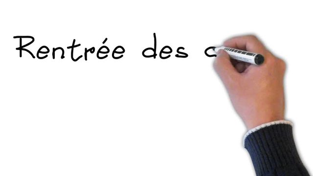 rentr&eacute;e des classes fond blanc