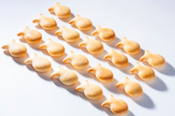 delicious fish-shaped cookies for tea