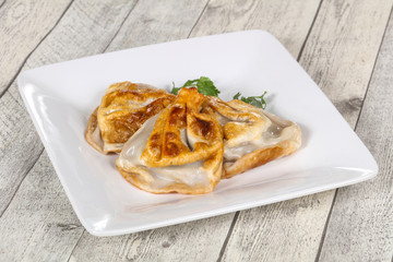 Georgian cuisine - khinkali with meat