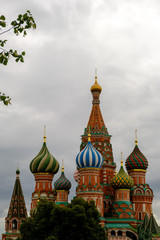 Fototapeta na wymiar Saint Basil Cathedral Moscow in Summer
