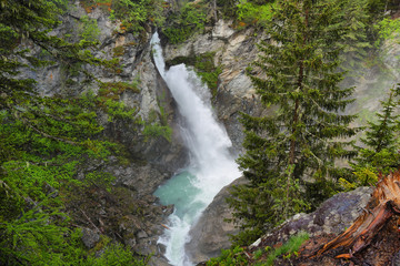 Rutor Waterfall in aosta Valley, Italy