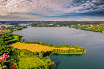 Kaszuby,wieczór nad jeziorem Kłodno  © Janusz Lipiński
