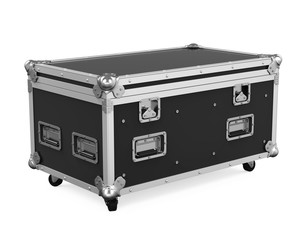 Metallic Road Case Isolated