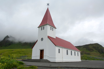 eglise isolée en Islande