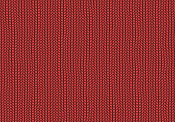 red knitted wool