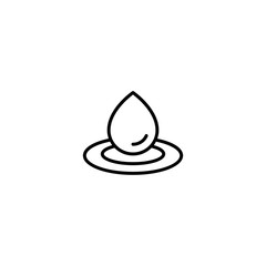 Fototapeta premium water drop icon vector illustration