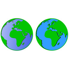 grenn blue planet Earth