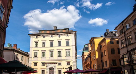 Fototapeta na wymiar Old town in Stockholm