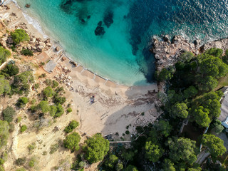 Cala Saladeta Beach, Ibiza. Spain.