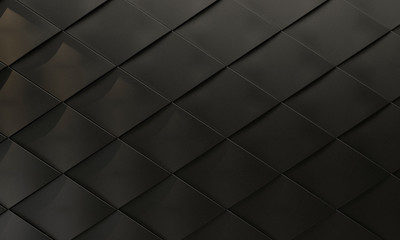 Fototapeta na wymiar background of black rhombuses
