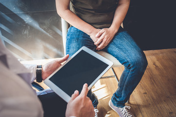 Doctors are consulting with young men about prostate cancer and venereal disease, including sexual dysfunction.Men Health Concept