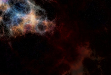Obraz na płótnie Canvas space galaxy clouds 