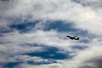 Fototapeta na wymiar Takeoff into the sky, hokkaido new chitose airport