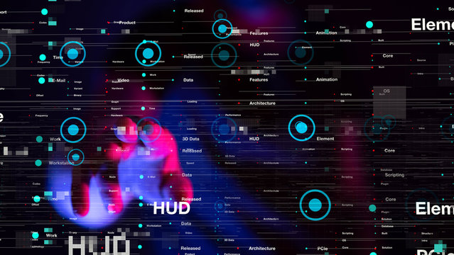 pressing document icon over computer binary code