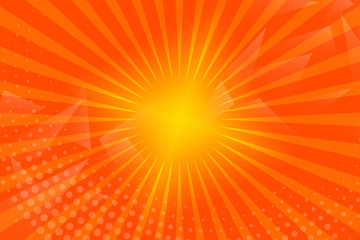 Obraz premium abstract, orange, yellow, illustration, design, wallpaper, light, backgrounds, art, pattern, graphic, color, sun, wave, bright, waves, texture, lines, summer, hot, vector, line, image, shape, backdrop
