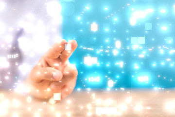 Innovation futuristic digital data binary code background technology